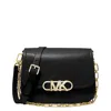 Michael Kors Medium Parker Leather Messenger Bag In Black
