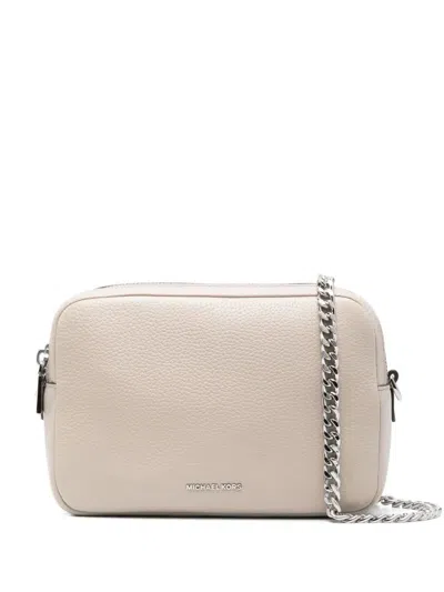 Michael Kors Medium Pebbled Leather Crossbody Bag In Beige