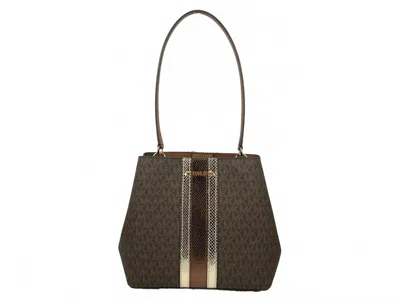 Michael Kors Medium Pratt Bucket Shoulder Bag In Brown