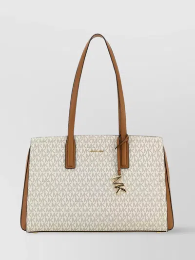 Michael Kors Medium Printed Canvas Laila Shopping Bag
