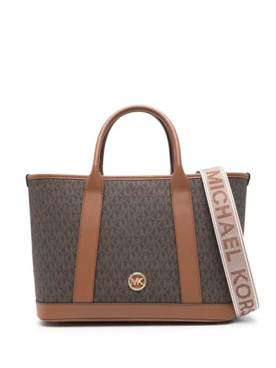 Michael Kors Medium Satchel In Gray