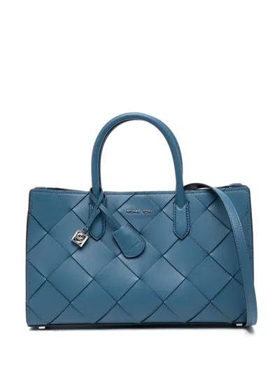 Michael Kors Medium Scarlett Satchel In Blau
