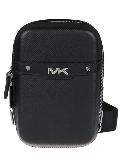 Michael Kors Medium Varick Hardcase Sling Pack In Black