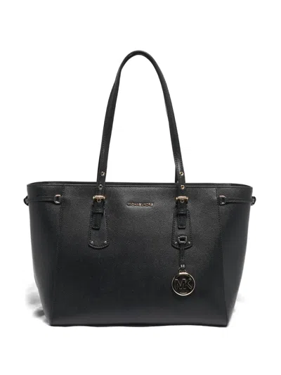 Pre-owned Michael Kors Medium Voyager Tote Bag In Black