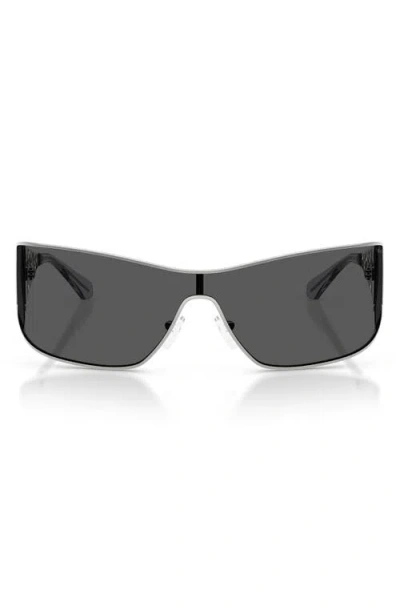 Michael Kors Melbourne 143mm Shield Sunglasses In Black