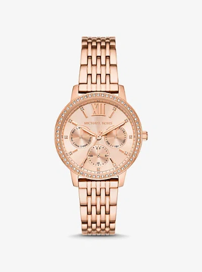 Michael Kors Melissa Pavé Rose Gold-tone Watch