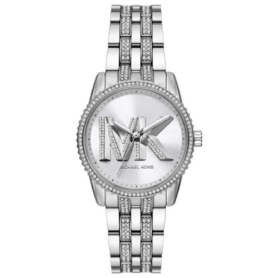 Michael Kors Crystal-embellished 35mm Watch In Metallic