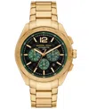 Michael Kors Oversized Accelerator 2.0 Gold-tone Watch In Gold-tone