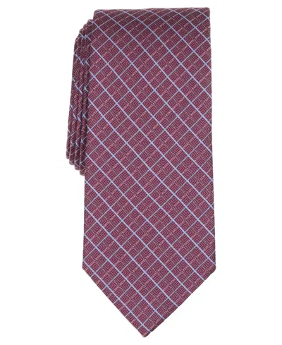 Michael Kors Men's Anglais Geometric Pattern Tie In Pink