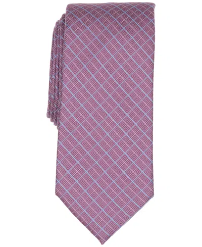 Michael Kors Men's Anglais Geometric Pattern Tie In Purple
