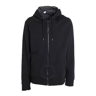 Michael Kors Reversible Monogram- Print Zip-up Hoodie In Black