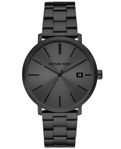 Michael Kors Men's Blake Three-hand Date Black Stainless Steel Watch 42mm