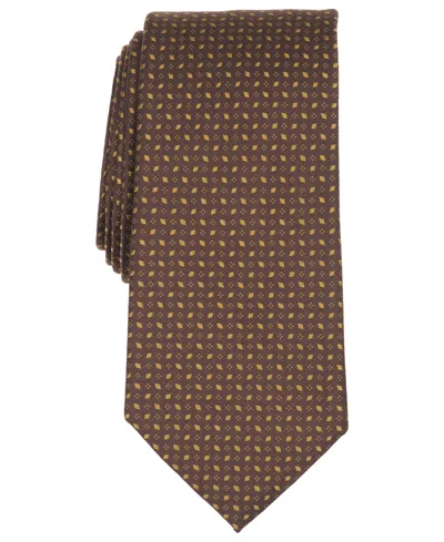 Michael Kors Men's Caldon Neat Classic Tie In Chartreuse