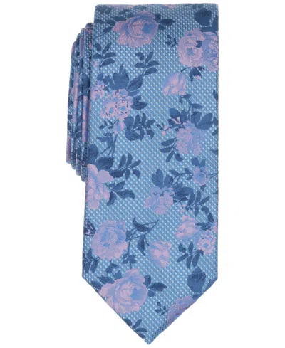 Michael Kors Men's Cassis Floral Tie In Blue
