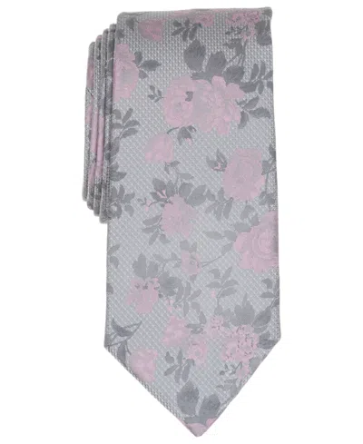 Michael Kors Men's Cassis Floral Tie In Gray