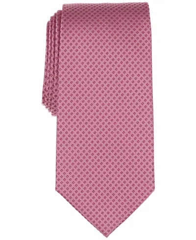 Michael Kors Men's Classic Beacon Mini-pattern Tie In Pink