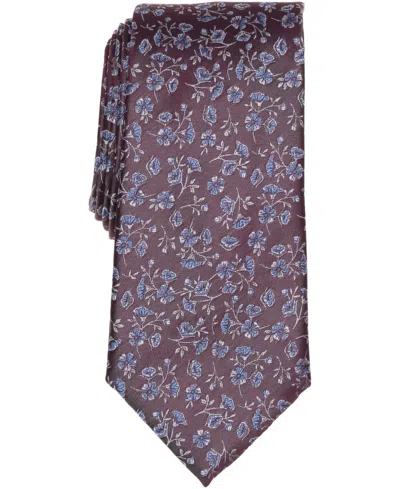 Michael Kors Men's Classic Beale Floral Tie In Brown