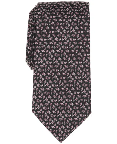 Michael Kors Men's Classic Cedara Floral Tie In Gray
