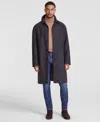 Michael Kors Men's Classic-fit Check Overcoat In Brown Black