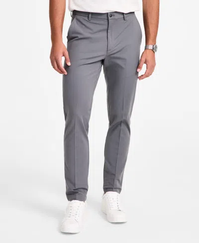 Michael Kors Men's Classic-fit Cotton-blend Dress Pants In Slate