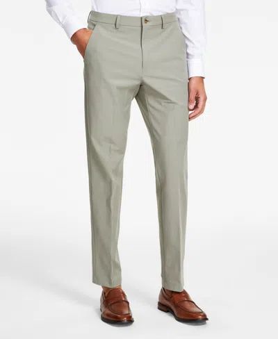 Michael Kors Men's Classic Fit Cotton Stretch Performance Pants In Green