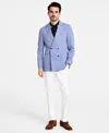 Michael Kors Men's Classic-fit Double-breasted Sport Coat In Light Blue