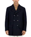 Michael Kors Men's Classic Fit Double-breasted Wool Blend Peacoats In Dark Navy