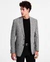 Michael Kors Men's Classic-fit Linen-blend Sport Coat In Black White