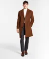 Michael Kors Kavon Mens Collar Wool Overcoat In Vicuna