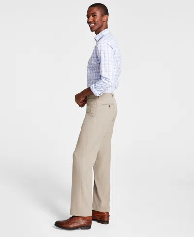 Michael Kors Men's Classic Fit Performance Dress Pants In Tan