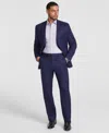 Michael Kors Men's Classic-fit Pinstripe Wool-blend Stretch Suit Separate Pants In Navy,blue