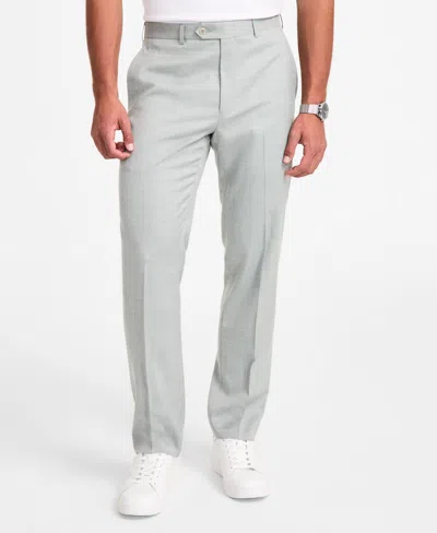 Michael Kors Men's Classic-fit Sharkskin Dress Pants In Mint