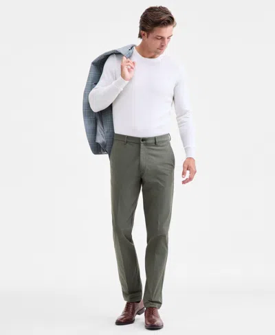 Michael Kors Men's Classic-fit Solid Dress Pants In Gray