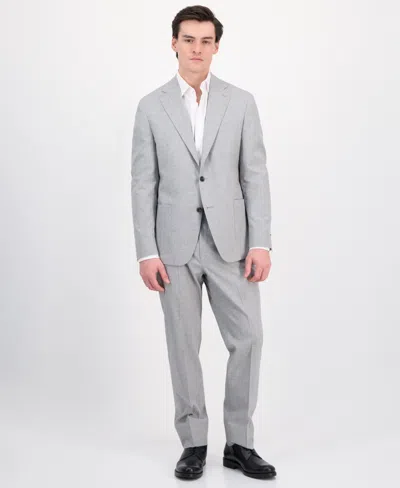 Michael Kors Men's Classic-fit Solid Suit In Light Grey