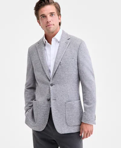 Michael Kors Men's Classic-fit Stretch Heather Gray Knit Sport Coat