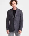 Michael Kors Men's Classic-fit Stretch Melange Faux Suede Sport Coat In Black