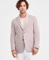 Michael Kors Men's Classic-fit Stretch Oatmeal Knit Sport Coat In Neutral