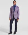 Michael Kors Men's Classic-fit Mauve Window Sport Coat In Mauve,blue