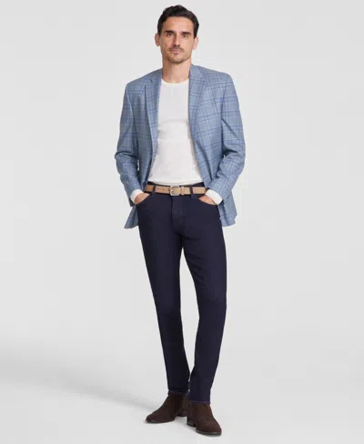 Michael Kors Men's Classic-fit Seafoam Plaid Sport Coat