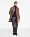 Michael Kors Men's Classic Fit Luxury Wool Cashmere Blend Overcoats In Brown