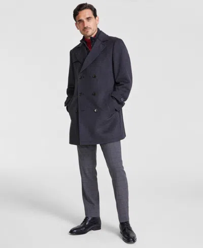 MICHAEL KORS MEN'S CLASSIC-FIT WOOL BLEND SOLID OVERCOAT