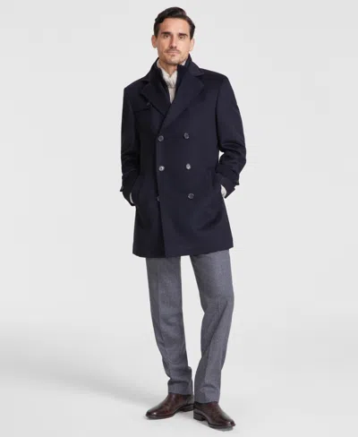 MICHAEL KORS MEN'S CLASSIC-FIT WOOL BLEND SOLID OVERCOAT