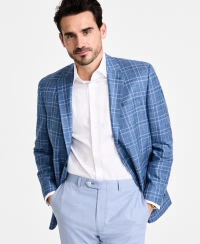 Michael Kors Men's Classic-fit Wool Blend Sport Coats In Light Blue