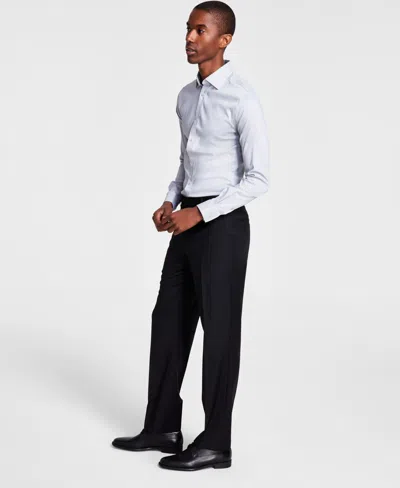 Michael Kors Men's Classic-fit Wool-blend Stretch Solid Suit Pants In Black