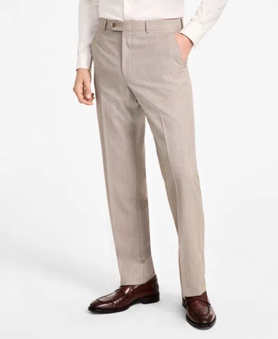 Michael Kors Men's Classic Fit Wool Blend Suit Pant In Tan,brown