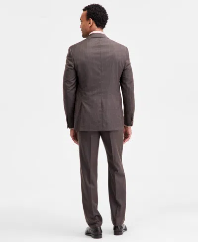 Michael Kors Men's Classic-fit Wool-blend Suit Separate Jacket In Brown
