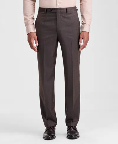 Michael Kors Men's Classic-fit Wool-blend Suit Separate Pants In Brown