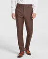 Michael Kors Men Classic-fit Wool-blend Suit Separate Pants In Brown