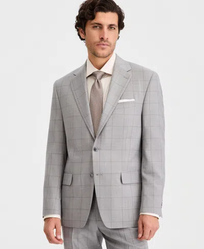 Michael Kors Men's Classic Fit Wool Blend Suit Separates Jacket In Multi