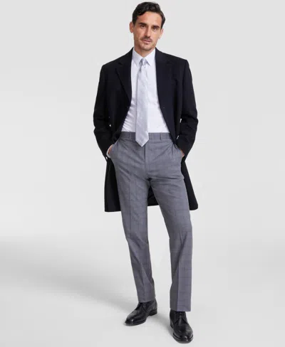 Michael Kors Men's Classic-fit Wool Cashmere Blend Overcoat In Black